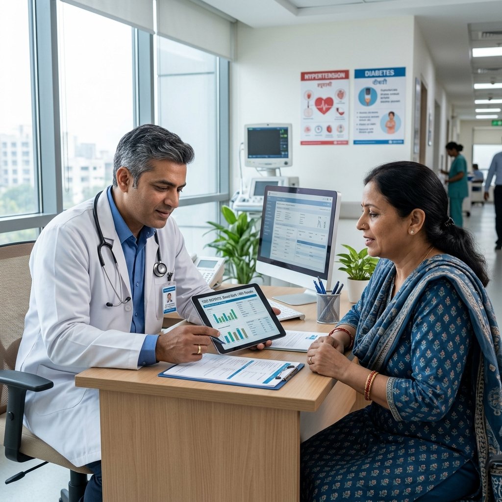Doctor consultation and diagnosis